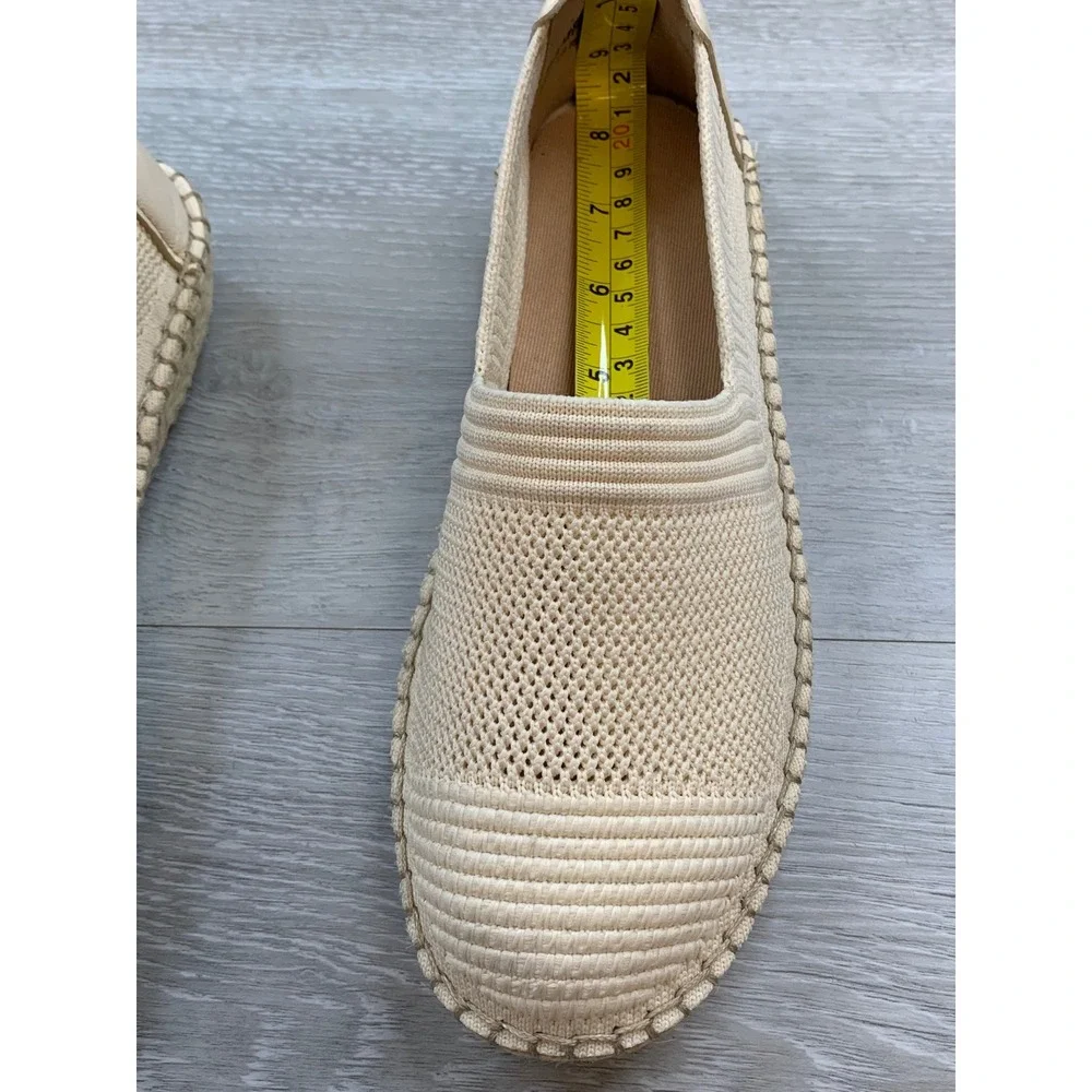 Cole Haan Women's Cloudfeel Stitchlite Espadrille Flats Beige 6 Comfort Shoes